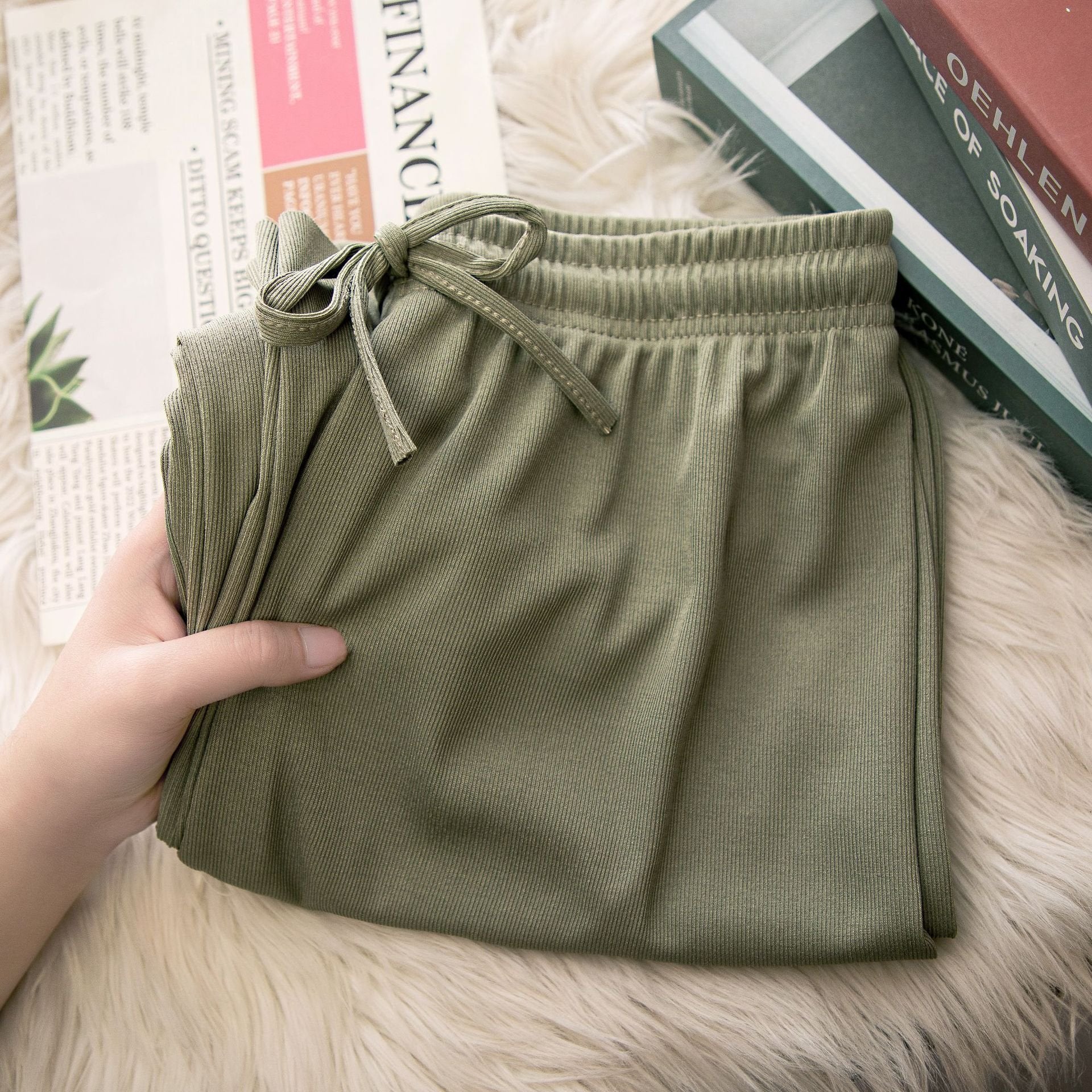 Ice Silk Loose Casual Pants