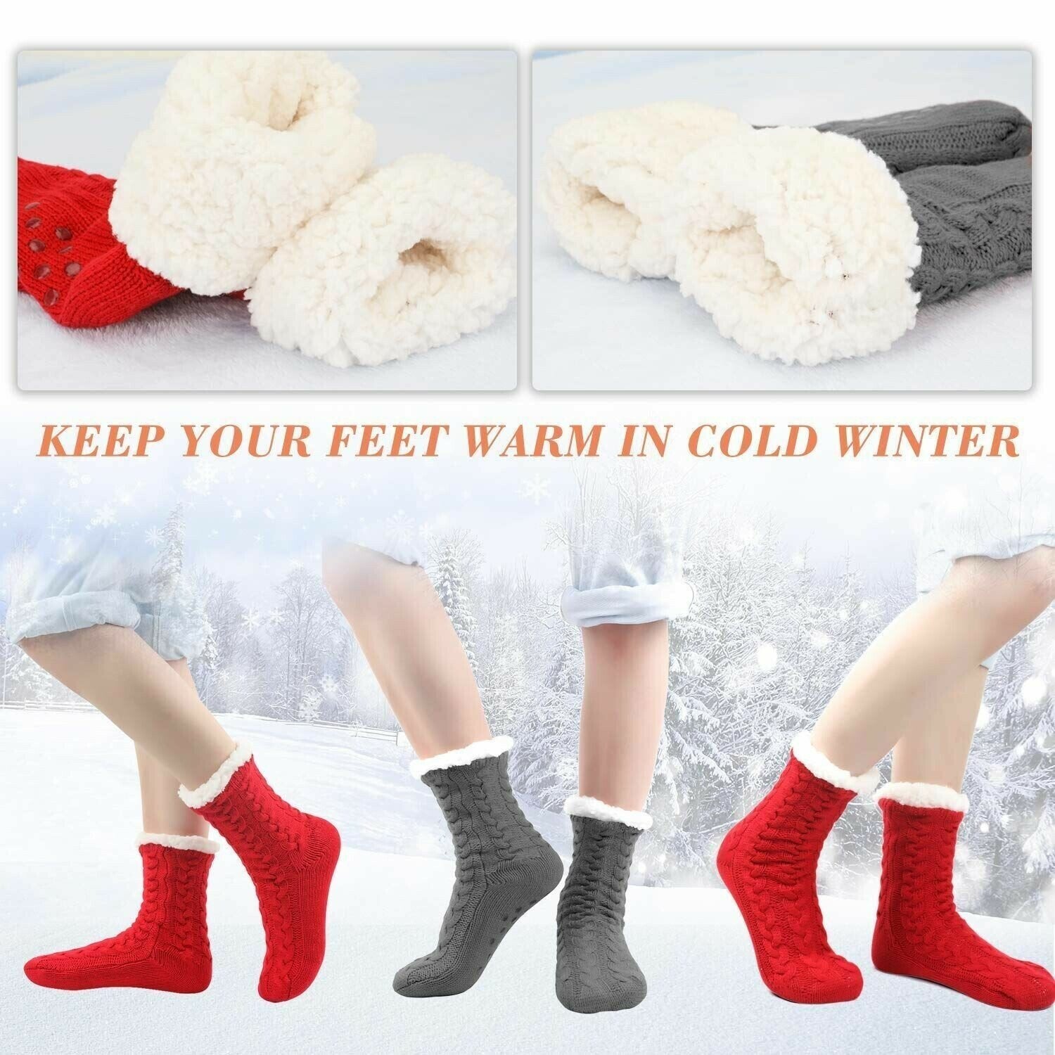 🎅🎅Super Soft Warm Cozy Fleece Socks