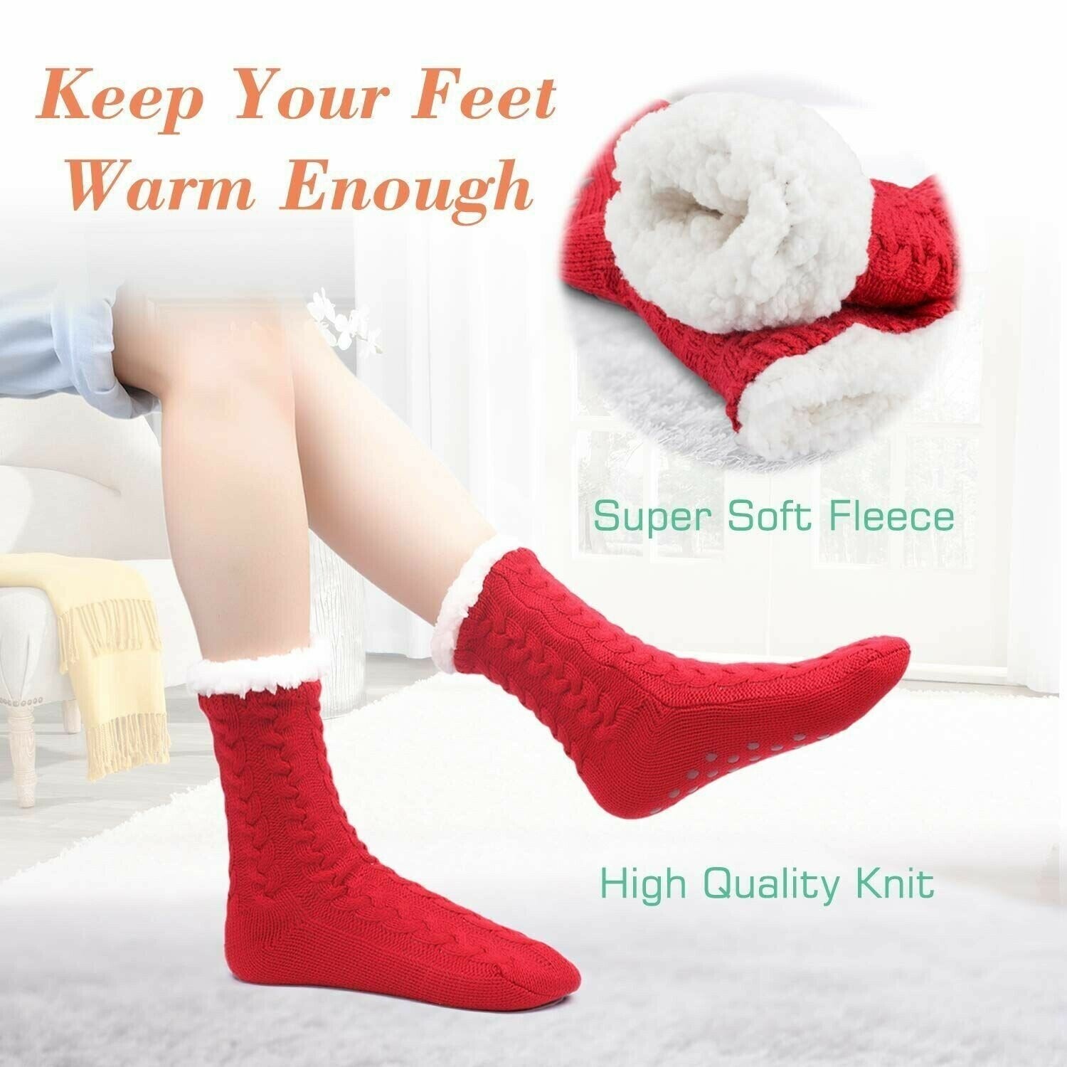 🎅🎅Super Soft Warm Cozy Fleece Socks